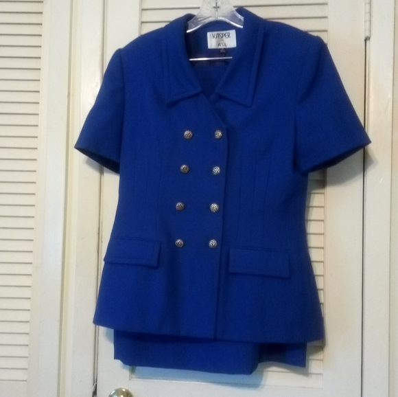 SIZE 10 KASPER FOR A.S.L. 2 PC. SKIRT SUIT - Picture 1 of 16